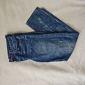 MOTHER High-Rise Straight Leg Jeans Size 25 XS Regular